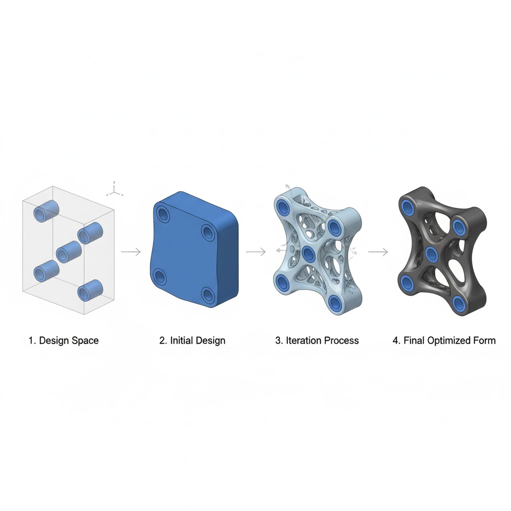 Generative Design Engineering - Algorithm-driven Topology Optimization for Additive Manufacturing